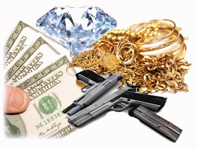 We buy gold, diamonds, jewlery, guns, and more